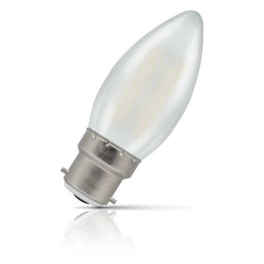 Crompton Candle LED Light Bulb B22 2.5W (25W Eqv) Warm White 10-Pack Pearl
