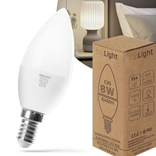 Led Light bulb led RSL036 E14 8W Neutral