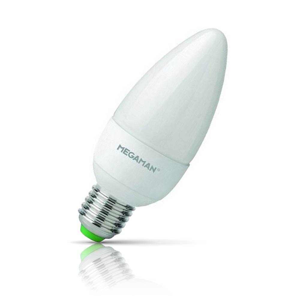 Megaman Candle LED Light Bulb E27 2.9W (25W Eqv) Warm White Opal