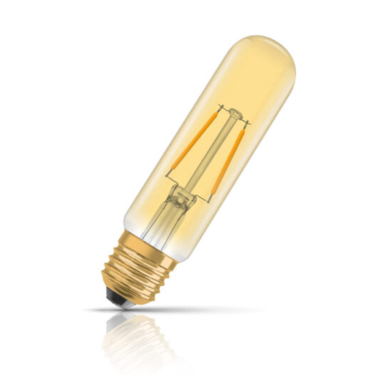 Osram Tubular LED Light Bulb Filament E27 2.5W (20W Eqv) Extra Warm White