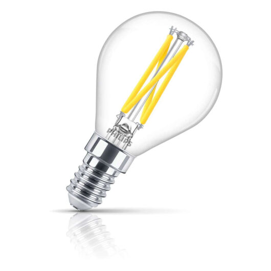 Philips Golfball LED Light Bulb DimTone E14 2.5W (25W Eqv) Warm White