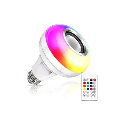 Ahlsen - Music led Light Bulb, E27 Bluetooth Speaker, rgb Color Changing Light Bulb with usb Port and Remote Control for Party