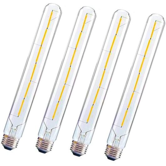 E27 led Bulb 300mm T300 6W 2700K Warm White 360° Flicker-Free Non-Dimmable (4pcs)