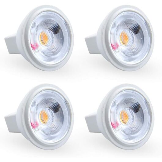 Memkey - 3W MR11 GU4 led Bulb Cool White 6000K ac/dc 12V Equivalent to 35W Halogen Bulb Perfect for home, office, shop, supermarket, bars, cafe,