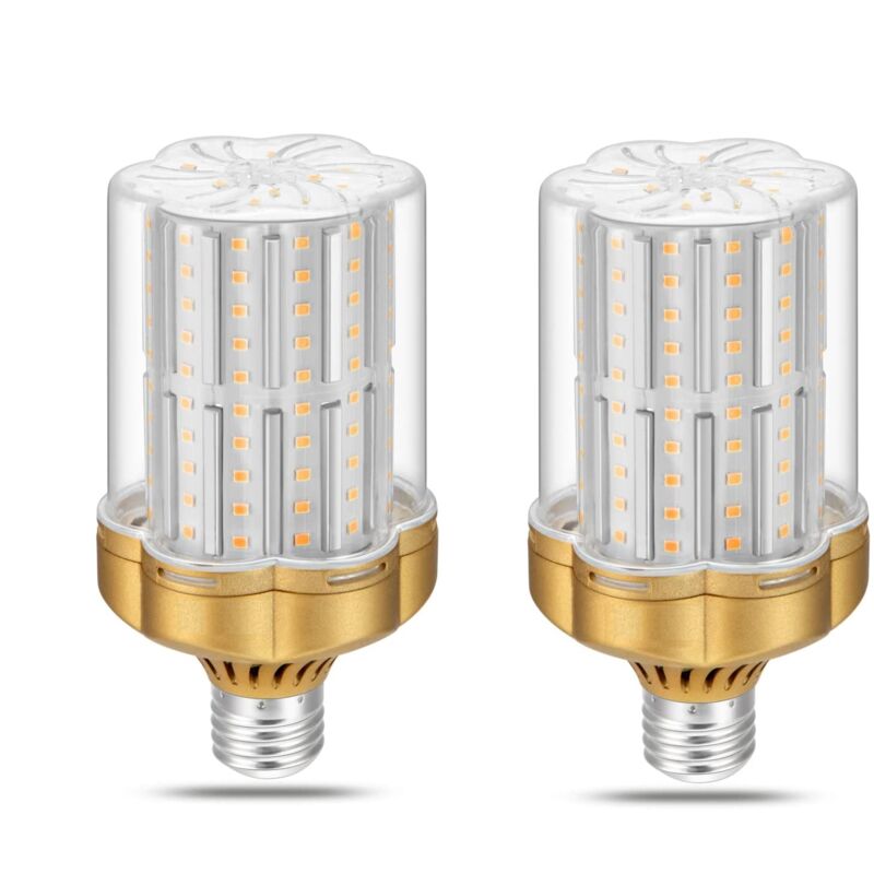 Memkey - Pack of 2 E27 30W led Bulb, Warm White 3000K (Equivalent to 250W Incandescent Bulb) 3500LM Non-Dimmable, No Flicker
