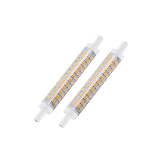 R7s led Bulb 118mm 10W 1300lm Warm White 3000K 85-265V J118 Type j Linear Double Ended 100W Halogen Equivalent for Landscape Spotlight (2 Pack
