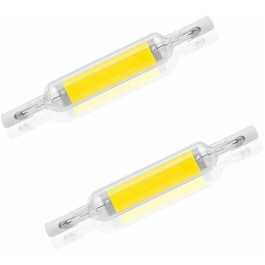 CCYKXA 2 Pack R7S LED Bulb 10W 78mm Dimmable Cool White 6000-6500K 100W Halogen J78 Replacement R7S Base Tube Double Ended 360 Beam Angle Energy