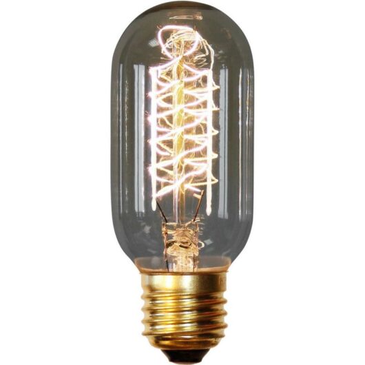 Edison Valve filaments Bulb - 11cm Transparent Brass, Glass, Metal