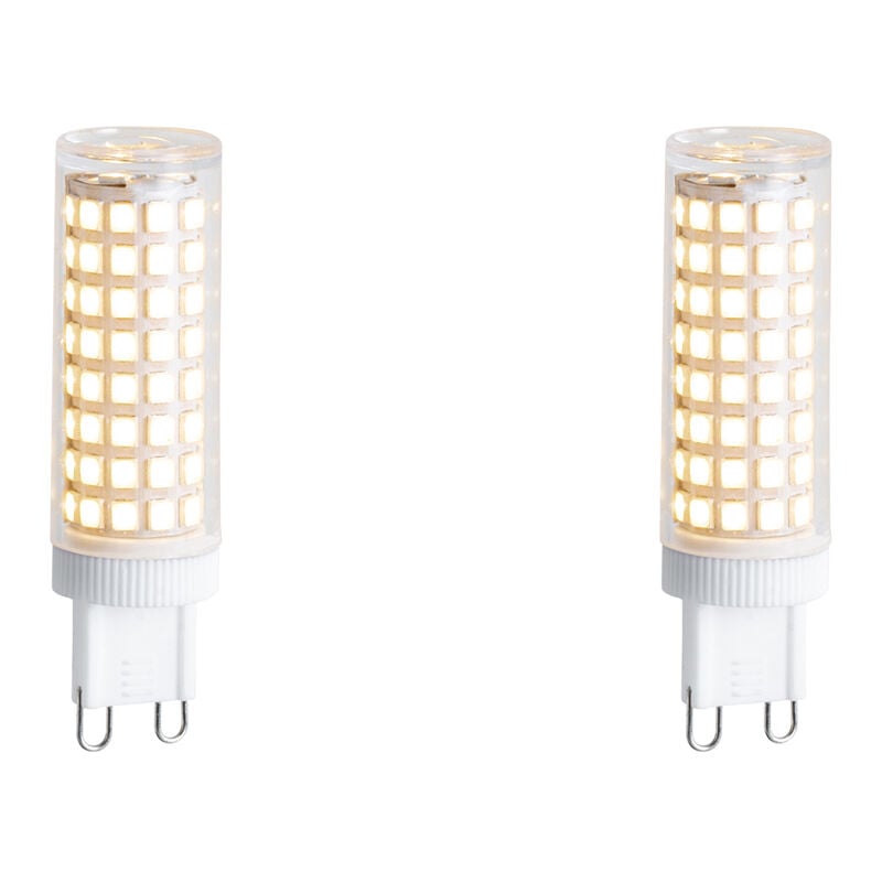 Set of 2 G9 Dimmable LED Bulbs 5.5W 500lm 2700K