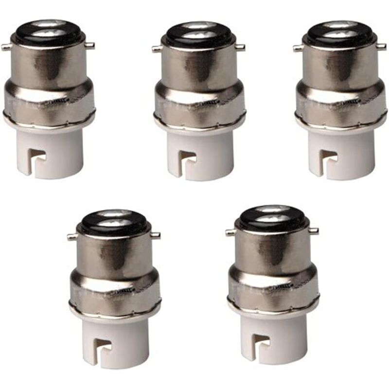5 pieces B22 to B15 / BA15D / B15D or led lamp adapter