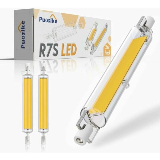 Lucky-88 - R7S led 118mm Dimmable 1200LM, 20W R7S led Bulb Warm White 3200K, Replacement J7S Halogen 180W-200W Lamp, R7S led cob Linear High Light,
