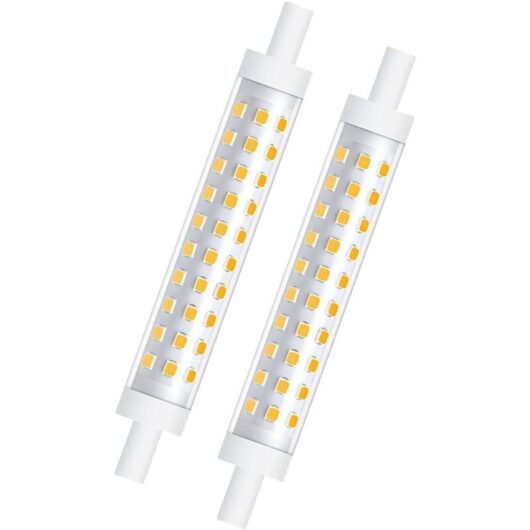 118mm R7s 10W Dimmable LED Bulb Warm White 3000K, 100W Halogen Equivalent, Double-Ended Linear Reflector for Garden, Public Spaces, Corridor, Street