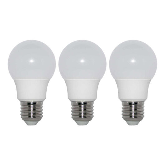 3-Pack Opus GLS LED Light Bulbs E27 6W (40W Eqv) Daylight Opal Screw