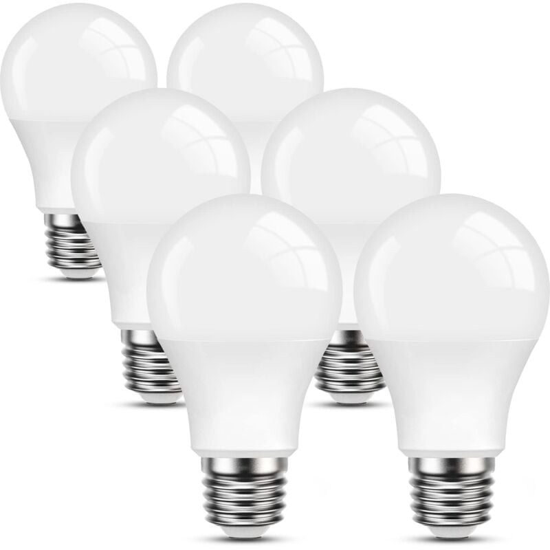 E27 LED Bulb Warm White, 9W Equivalent, 60W 3000K, 806LM, Standard A60 Screw Base Light Bulb, Non-Dimmable, Flicker-Free, 220V-240V for Home,