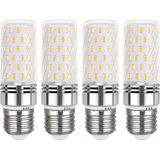 E27 LED Corn Bulb 16W Warm White 3000K, 1450LM, 360° Beam Angle, Equivalent to 100W E27 Halogen Bulb, AC 230V, Non-Dimmable, E27 Warm Corn LED Lamp