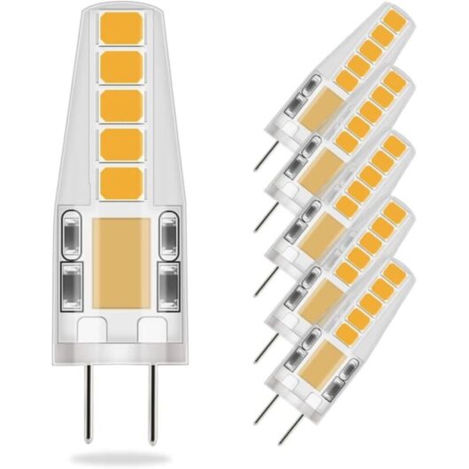 G4 LED Bulbs Warm White, 36mm x 9mm, Closer to Traditional Size, 3W LED Equivalent to 23W Halogen Bulb, 3000K, AC/DC 12V