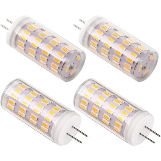 G4 LED Light Bulb 12V 4W, AC/DC 12V Bulbs Equivalent to 30W Halogen Bulbs, 400LM, Warm White 3000K, Non-Dimmable, Replacement for Range Hood and