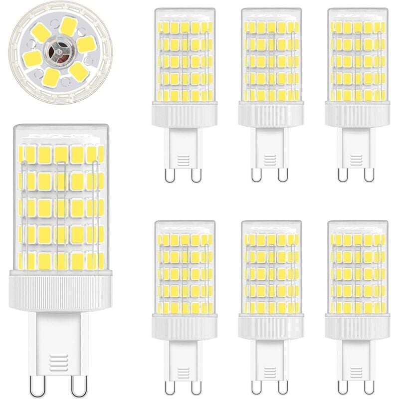 G9 LED Bulb Cool White, 10W G9 LED 6000K Equivalent to 80W Incandescent Light 900LM G9 LED Lamp AC 220V Bright 360° Wide Beam Angle 862835 SMD