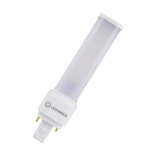 Ledvance LED DULUX® D26 PLC Light Bulb 2-Pin 9W EM & AC Mains Warm White 3000K Push Fit Compact-D