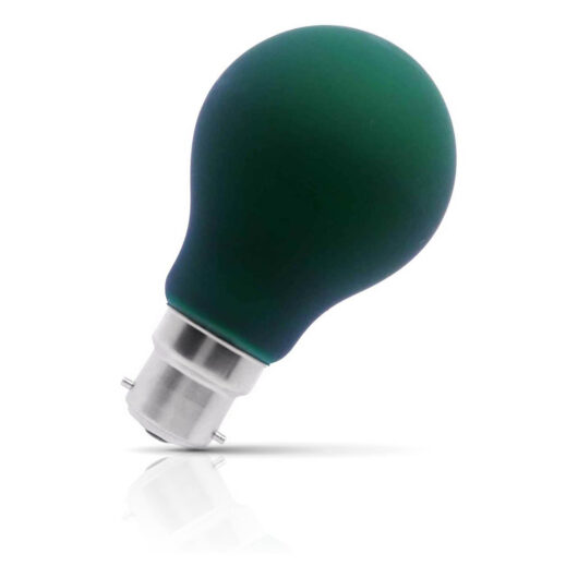 Opus GLS LED Light Bulb B22 4W Green Frosted Bayonet Coloured