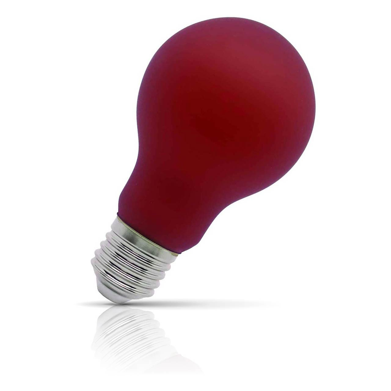 Opus GLS LED Light Bulb E27 4W Red Frosted Screw Coloured