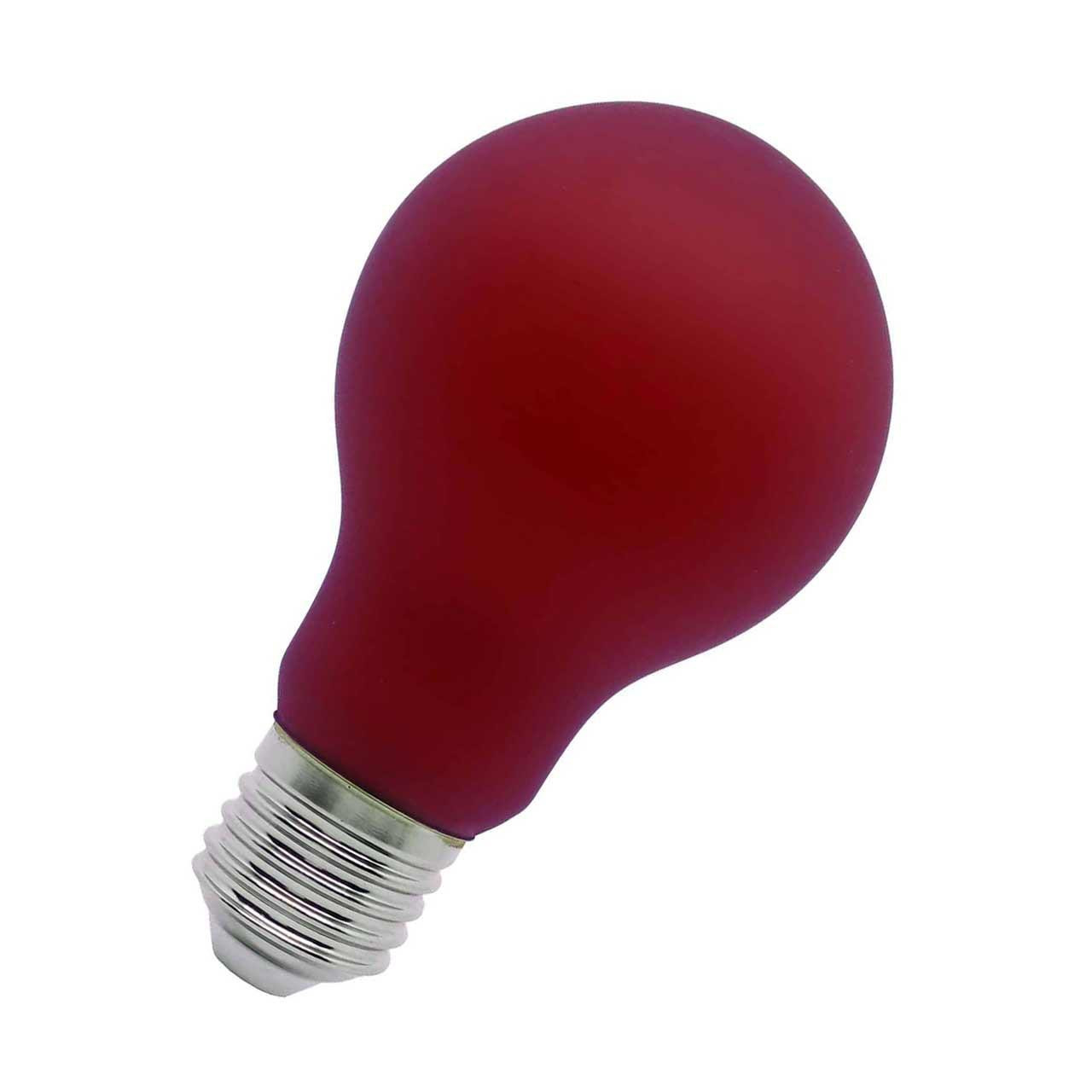 Opus LED GLS Light Bulb E27 4W Red Screw Coloured in Frosted