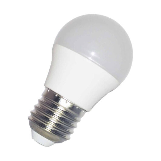 Opus LED Golfball Light Bulb E27 6W (40W Eqv) Daylight 6500K Round Screw Thermal Plastic Opal