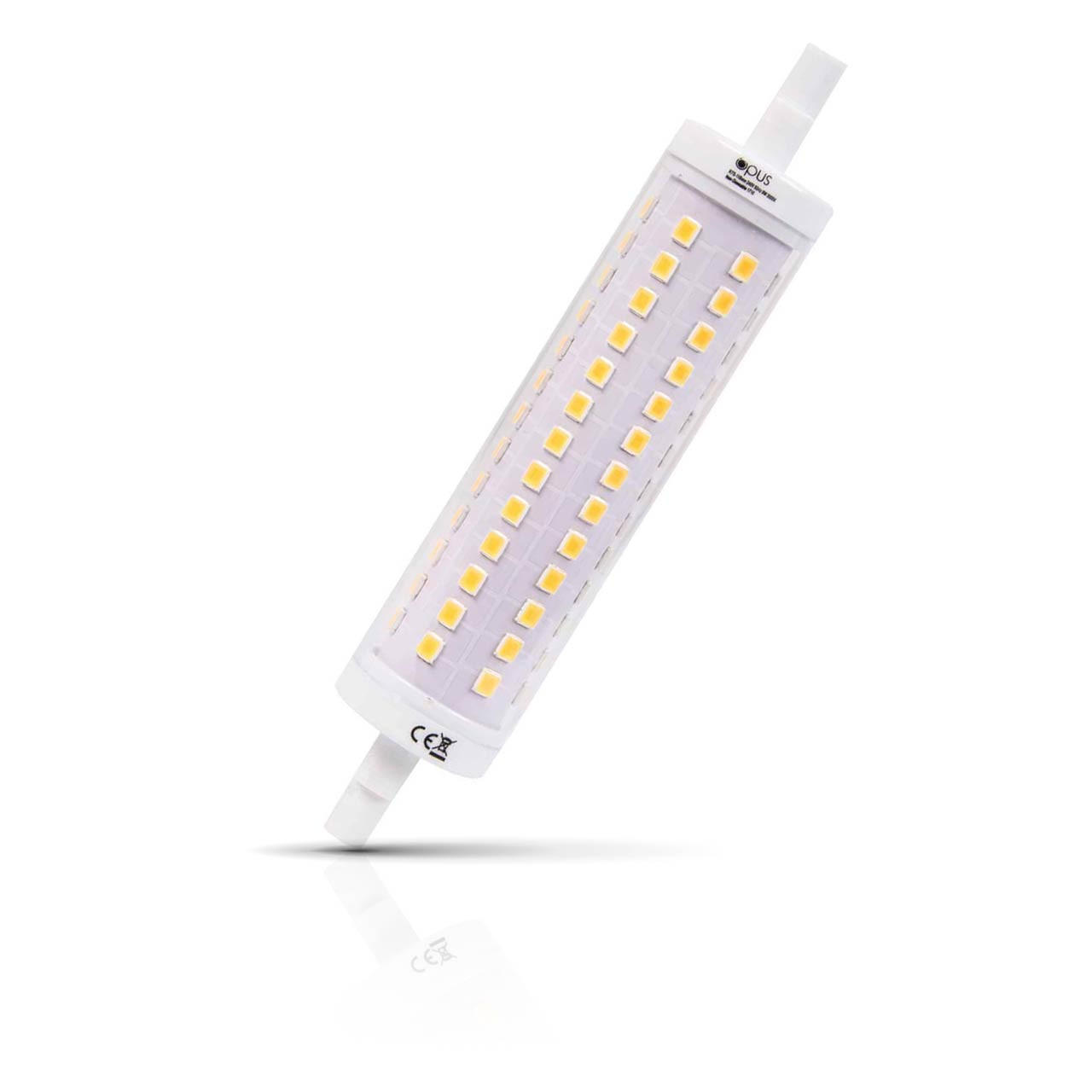 Opus Linear LED Light Bulb R7s 9W (80W Eqv) 118mm Warm White Clear Floodlight