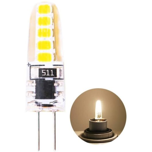 Pack G4 LED Light Bulbs, 2W Warm White 3000K, Replacement for 20W Halogen Bulbs, AC 220V, 360° Beam Angle, Non-Dimmable Energy Saving Bulb [Energy