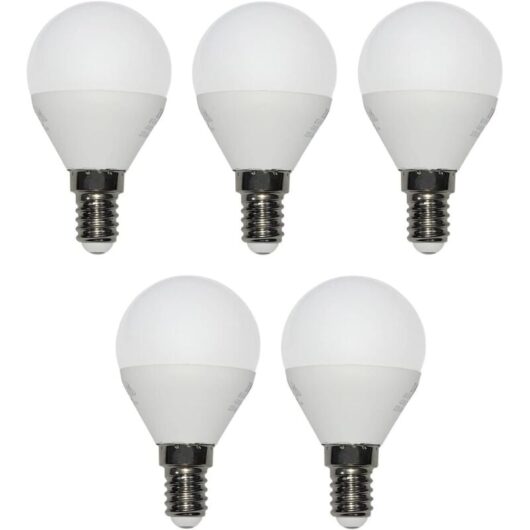 Pack of 5 E14 LED Energy Saving Bulbs - 5 x 3 W - 250 lm - Warm 3000 K