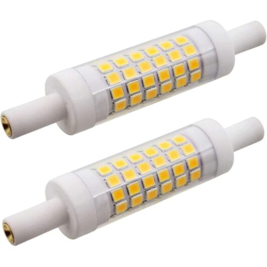 R7S LED bulbs 78 mm 5W 15 x 78 mm, warm white 3000K, 220.00V [Energy Class A+]