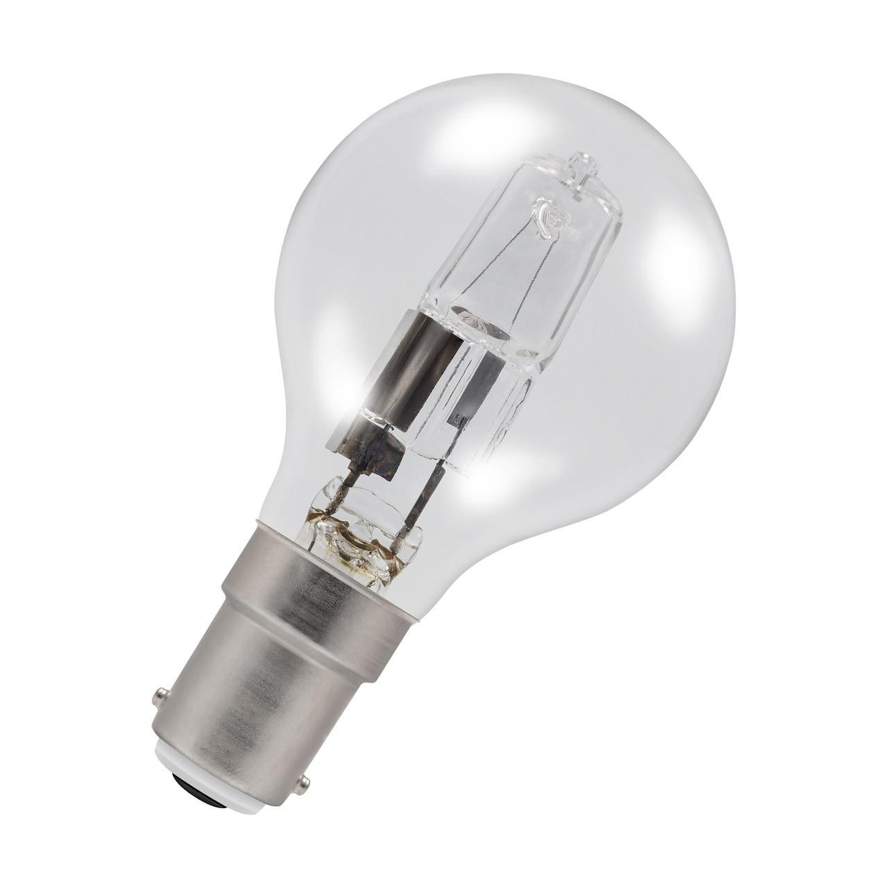 Status Halogen Energy Saver Golfball Light Bulb B15 28W (35W Eqv) Dim Warm White 2700K Round Clear