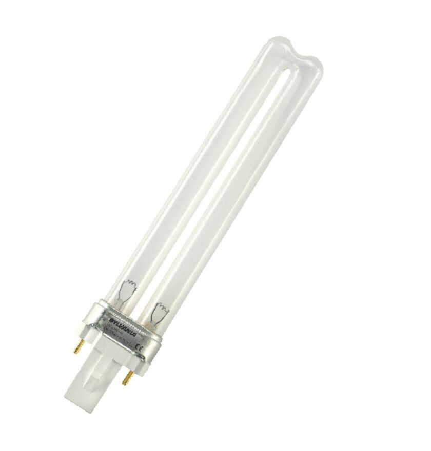 Sylvania Germicidal PLS Light Bulb 2-Pin 11W UV-C Push Fit Pond Filter Clear