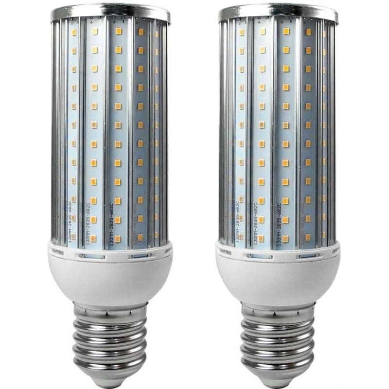 2-Pack E40 50W LED Bulb, Aluminum Alloy, Cool White, 192x2835 SMD, AC 110/220V