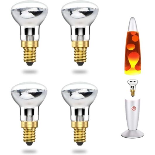 25W E14 Lava Lamp Bulb R39 Reflector Incandescent Lamp Bulb 25W E14 R39 Lava Lamp Bulb (4pcs) [Energy Class A++]