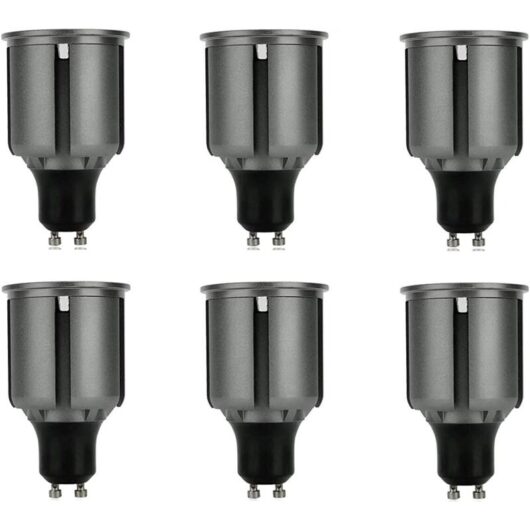6 Pack GU10 LED Bulbs Long Neck 80mm 9W Energy Saving Equivalent to 80W Halogen Bulbs 720lm 120° Beam Angle (Warm White) [Energy Class A]