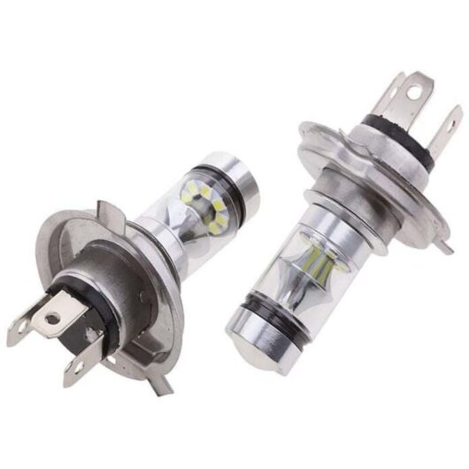2x H4 LED 100W 20SMD Super Bright Fog LED Light White 6000K