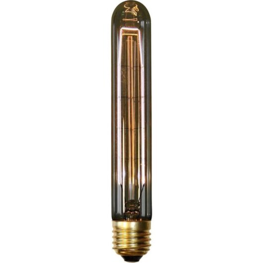 Edison Cylinder filaments Bulb Transparent Brass, Glass, Metal