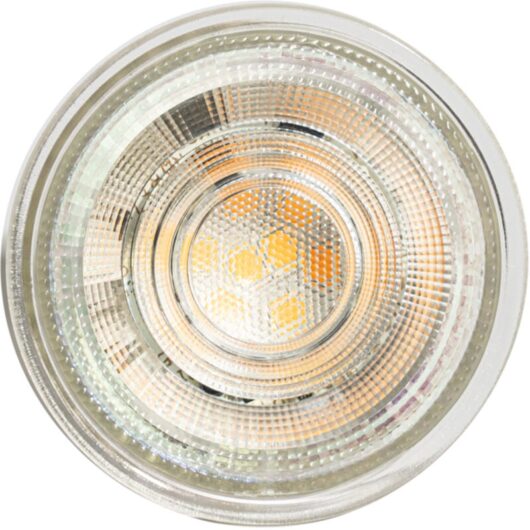 Luedd - Set of 5 GU10 50mm Dimmable in Kelvin led Bulbs Clear 4.5W 345 lm 2000-2700K
