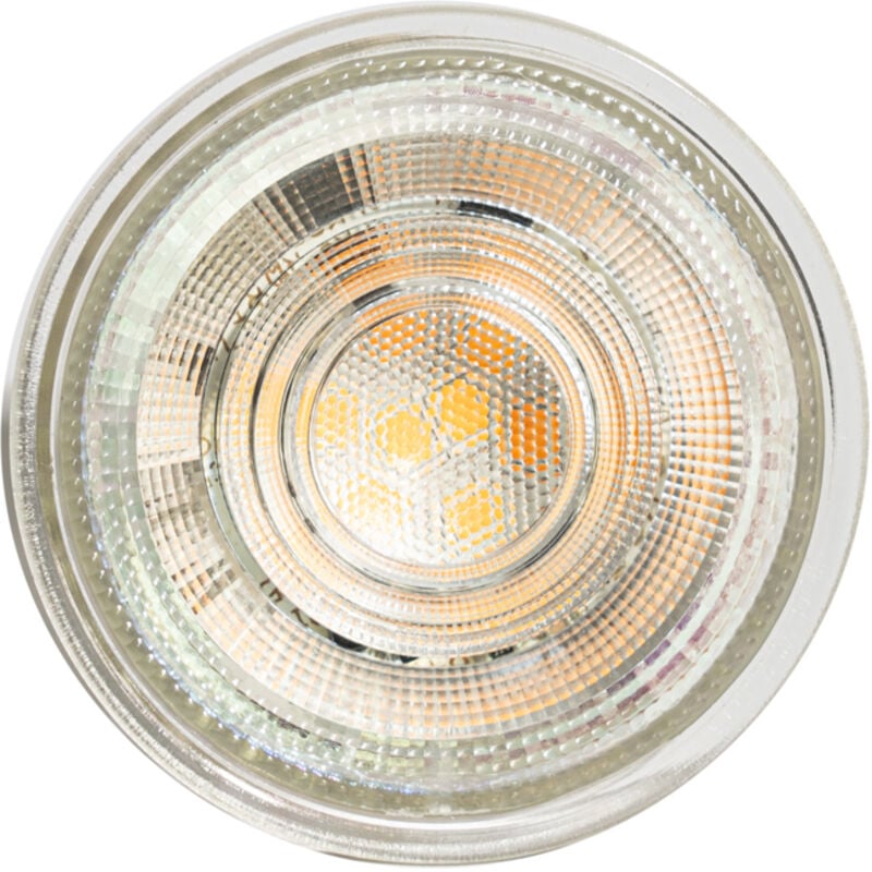 Luedd - Set of 5 GU10 50mm Dimmable in Kelvin led Bulbs Clear 4.5W 345 lm 2000-2700K