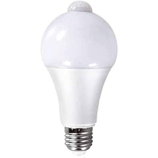 12W E27 PIR Infrared LED Bulb with Motion Detector, Automatic ON/OFF, A60 220V, 1000lm, equivalent to 100W Halogen, for Staircase, Hallway, Garage