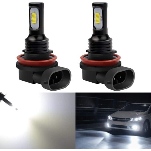 2400 lumens extremely bright, the latest H11, H8 and H9 LED fog light bulbs for daytime running lights (DRL) only.