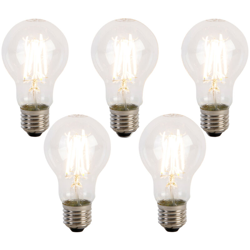 Luedd - Set of 5 E27 3-Step Dimmable led Bulbs A60 5W 700 lm 2700K