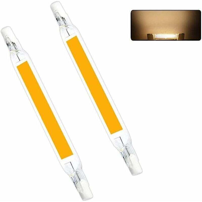 R7S LED Bulbs, 78mm 220V Non-Dimmable COB LED Halogen Equivalent Replacement Spotlight Energy Saving Linear Projector Light (5W Warm White)
