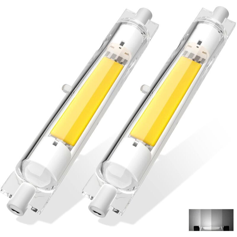 R7s LED Bulb, 118mm Dimmable 13W Warm White 3000K Flicker-Free, Linear R7s 118mm LED Bulb, Replaces 200W J118 Halogen Lamp, 2000LM, 360 Degree R7S