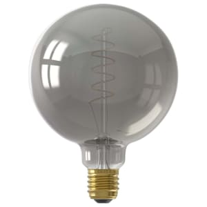 Calex Standard Filament Globe E27 4W Dimmable Light Bulb - Silver