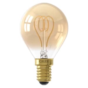 Calex Standard Gold Filament Flex Ball E14 4W Dimmable Light Bulb