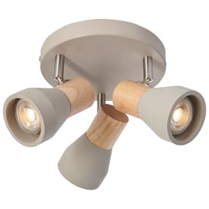 Comet 3 Spot Light Plate - Wood Finish