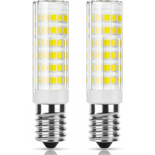 Dewdat - E14 led cooker hood bulb, 5W halogen equivalent 50W, Cool white 6000K 550LM, Small screw base bulb for cooker hood and fridge, Not dimmable,