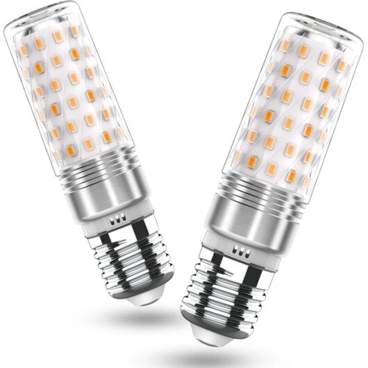 E27 LED bulb, warm white, 1400 lumens, 2-pack, 14W LED bulb, replaces conventional 100- to 140W incandescent bulbs, 2700K, non-dimmable, flicker-free